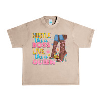 French Oak hustle like a boss live like a queen Urban Heavy Tee - texasbilliewilder