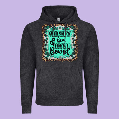 Whiskey Bent Hell Bound Vintage Hoodie Designed By Adodesignshop