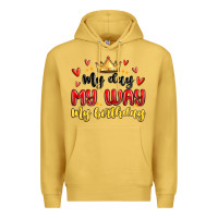 Antique Gold my day my way my birthday Premium Hoodie - MaliasSmallBusiness