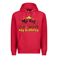 Cardinal my day my way my birthday Premium Hoodie - MaliasSmallBusiness