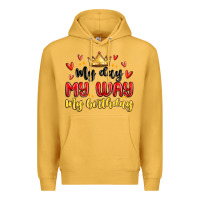 Mustard my day my way my birthday Premium Hoodie - MaliasSmallBusiness