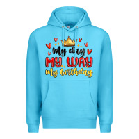 Ocean Blue my day my way my birthday Premium Hoodie - MaliasSmallBusiness