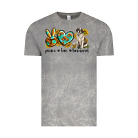 Cloud Rock peace love st. bernard Vintage Tee - texasbilliewilder