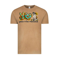 Vintage Camel peace love st. bernard Vintage Tee - texasbilliewilder