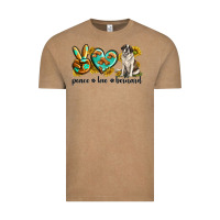 Vintage Coffee peace love st. bernard Vintage Tee - texasbilliewilder