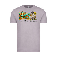 Vintage Zinc peace love st. bernard Vintage Tee - texasbilliewilder