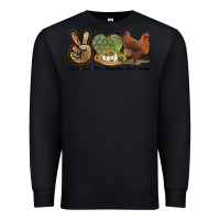 Black Peace Love New Hampshire Red Chicken Premium Sweatshirt - LillyAllenDesigns