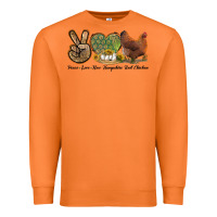 Carrot Peace Love New Hampshire Red Chicken Premium Sweatshirt - LillyAllenDesigns
