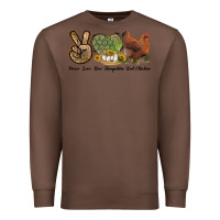 Chestnut Peace Love New Hampshire Red Chicken Premium Sweatshirt - LillyAllenDesigns
