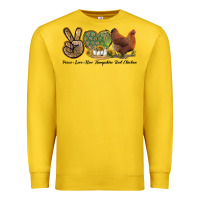 Lemon Peace Love New Hampshire Red Chicken Premium Sweatshirt - LillyAllenDesigns