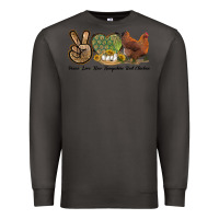 Smoke Peace Love New Hampshire Red Chicken Premium Sweatshirt - LillyAllenDesigns