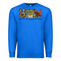 True Royal Peace Love New Hampshire Red Chicken Premium Sweatshirt - LillyAllenDesigns