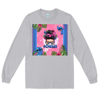 Moon Dust ohana stitch messy bun Long Sleeve Tee - Zillion Design Studio
