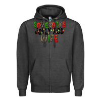 Charcoal Heather Somebody's Jolly Ass Wife Zipper Hoodie - FaDigitalArtStudio