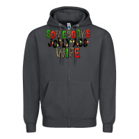 Smoke Somebody's Jolly Ass Wife Zipper Hoodie - FaDigitalArtStudio