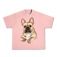 Salmon French bulldog sitting Urban Heavy Tee - RanaPortraitStore