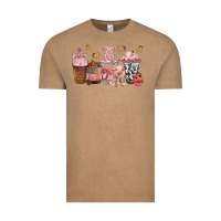 Vintage Coffee pigs coffee cups Vintage Tee - texasbilliewilder