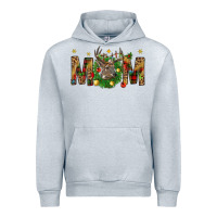 Heather Grey Western Mom With Reindeer Urban Hoodie - BundleAndBundleShop
