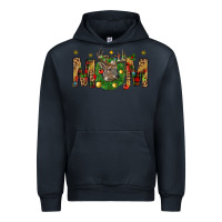 Navy Western Mom With Reindeer Urban Hoodie - BundleAndBundleShop