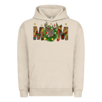 Pigment French Oak Western Mom With Reindeer Urban Hoodie - BundleAndBundleShop