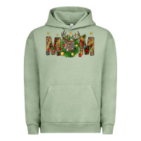 Pigment Oil Green Western Mom With Reindeer Urban Hoodie - BundleAndBundleShop