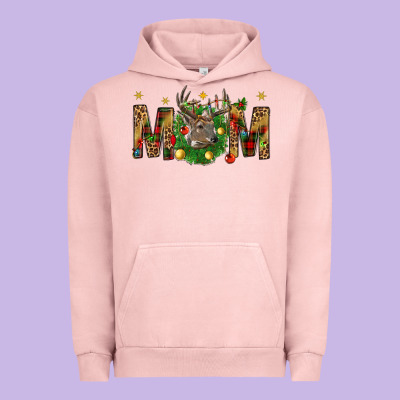 Western Mom With Reindeer Urban Hoodie Designed By Bundleandbundleshop