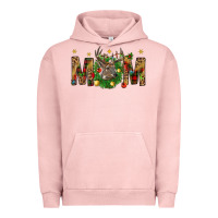 Pigment Salmon Western Mom With Reindeer Urban Hoodie - BundleAndBundleShop