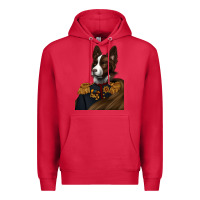 Cardinal Pet Portraits, Custom Pet Portraits, Renaissance Pet Portraits, Premium Hoodie - RanaPortraitStore