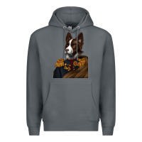 Rock Pet Portraits, Custom Pet Portraits, Renaissance Pet Portraits, Premium Hoodie - RanaPortraitStore