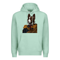 Seafoam Pet Portraits, Custom Pet Portraits, Renaissance Pet Portraits, Premium Hoodie - RanaPortraitStore