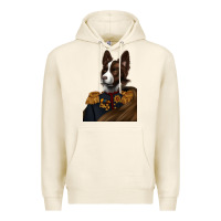 Tofu Pet Portraits, Custom Pet Portraits, Renaissance Pet Portraits, Premium Hoodie - RanaPortraitStore