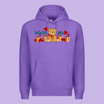 Valentines Vibes With Gifts And Bear Premium Hoodie Designed By Adodesignshop