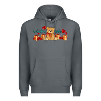 Rock valentines vibes with gifts and bear Premium Hoodie - AdoDesignShop