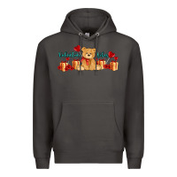Smoke valentines vibes with gifts and bear Premium Hoodie - AdoDesignShop