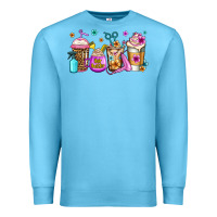 Ocean Blue hair hustler coffee Premium Sweatshirt - Jasminsmagicworld