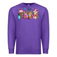 Purple hair hustler coffee Premium Sweatshirt - Jasminsmagicworld