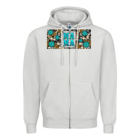Dove Grey western cowhide mama 16oz libbey glass Zipper Hoodie - HRA Design Shop