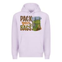 Lilac pack your bags Premium Hoodie - NancyCooperArtShop