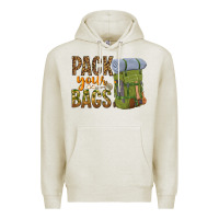 Oatmeal Heather pack your bags Premium Hoodie - NancyCooperArtShop