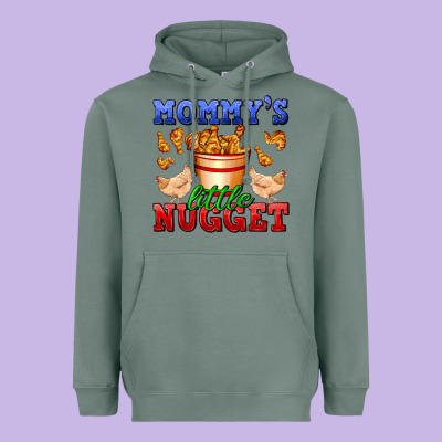 Mommy's Little Nugget Heavyweight Hoodie Designed By Adodesignshop
