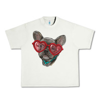 Pistachio french bulldog with love glasses Urban Heavy Tee - RanaPortraitStore