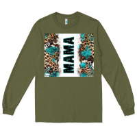 Army Green western mama Long Sleeve Tee - Zillion Design Studio