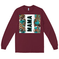 Burgundy western mama Long Sleeve Tee - Zillion Design Studio