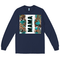 Navy western mama Long Sleeve Tee - Zillion Design Studio