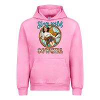 Fuchsia Pink Western Stay Wild Cowgirl Urban Hoodie - BundleAndBundleShop