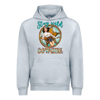 Heather Grey Western Stay Wild Cowgirl Urban Hoodie - BundleAndBundleShop