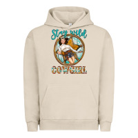 Pigment French Oak Western Stay Wild Cowgirl Urban Hoodie - BundleAndBundleShop