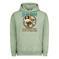 Pigment Oil Green Western Stay Wild Cowgirl Urban Hoodie - BundleAndBundleShop