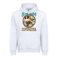 White Western Stay Wild Cowgirl Urban Hoodie - BundleAndBundleShop