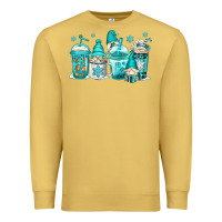 Antique Gold winter christmas gnomes coffee cups Premium Sweatshirt - Jasminsmagicworld